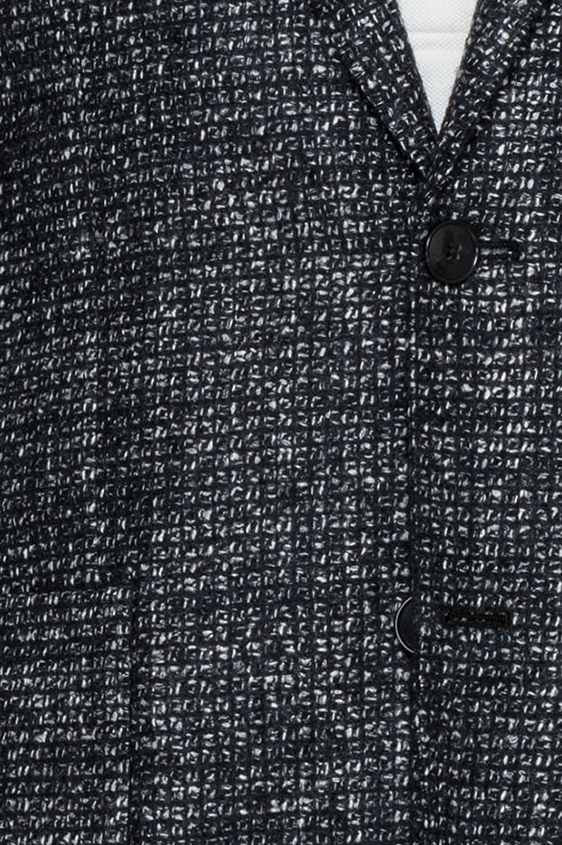 Черно-белый пиджак в мелкую клетку