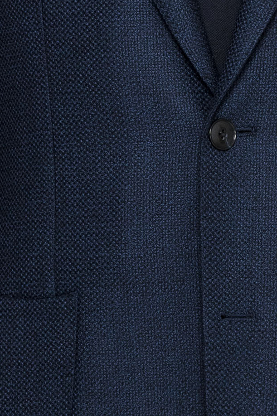 Черно-синий пиджак из шерсти