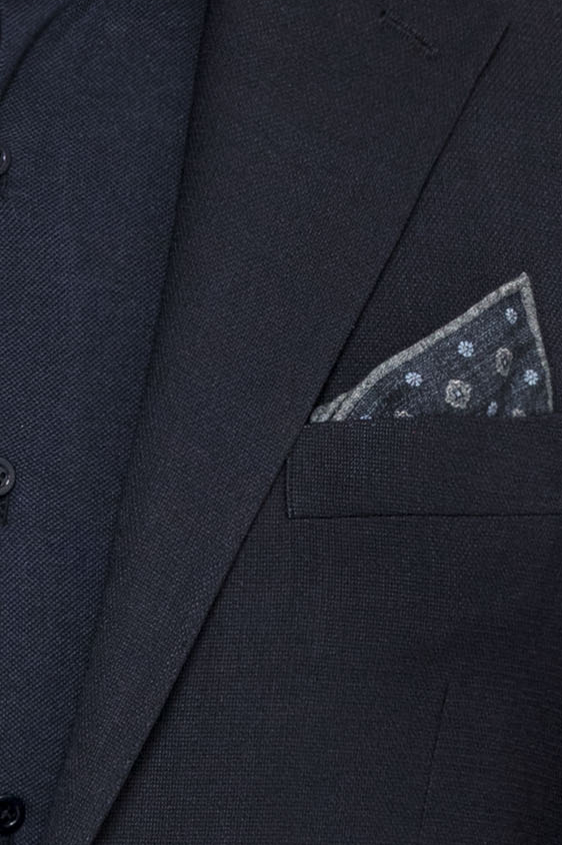 Темно-синий пиджак из смесовой шерсти