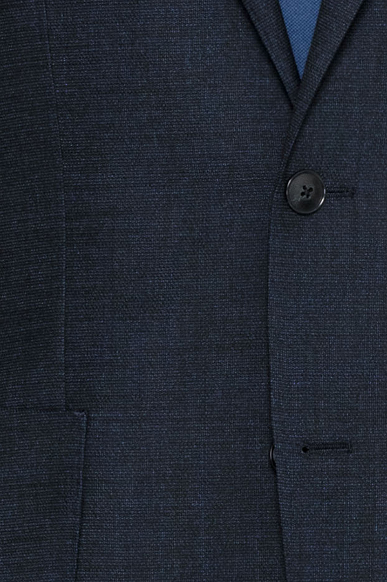 Темно-синий пиджак из смесовой шерсти