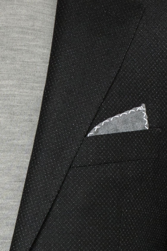 Черный пиджак с эфектом “стрейтч”