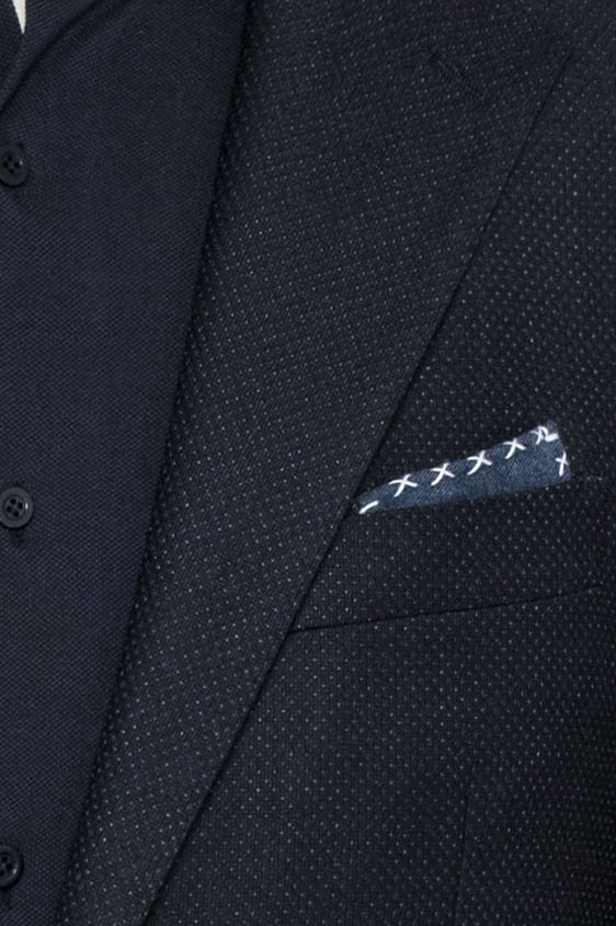 Сине-черный пиджак с эфектом “стрейтч”