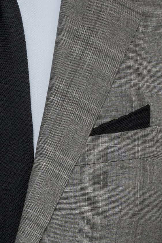 Серый костюм в черную клетку “Гленчек”