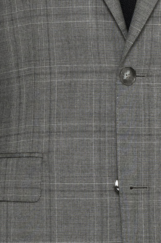 Серый костюм в черную клетку “Гленчек”