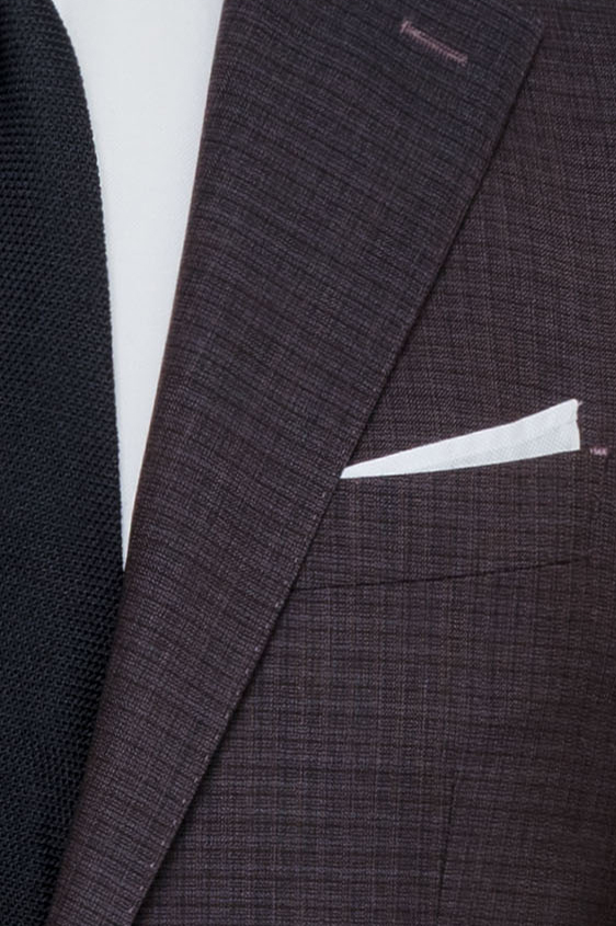 Темно-фиолетовый костюм из шерсти