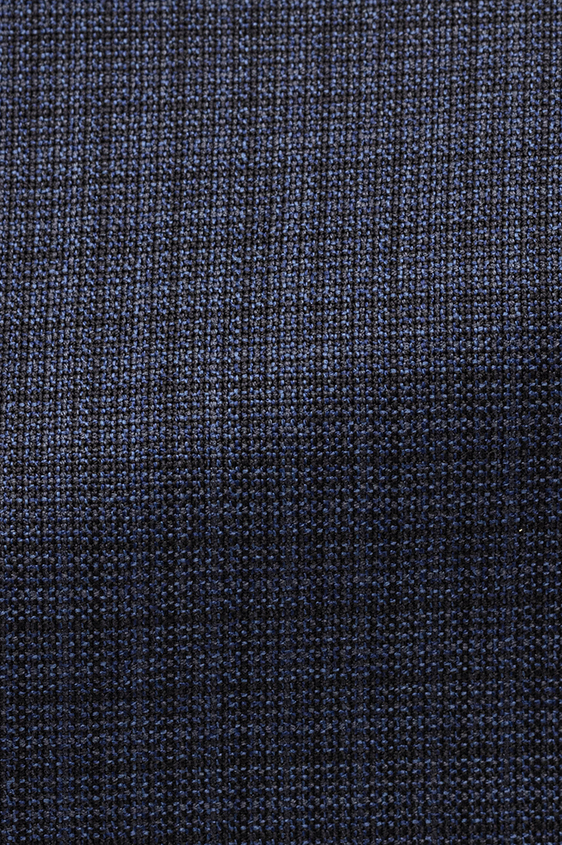 Синий костюм из шерсти