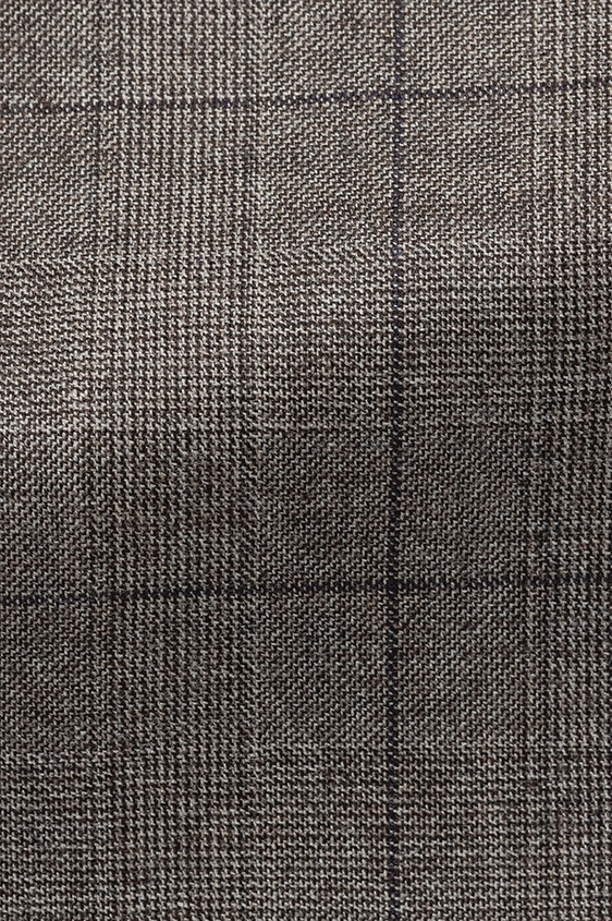 Серо-коричневый костюм в клетку “Гленчек”