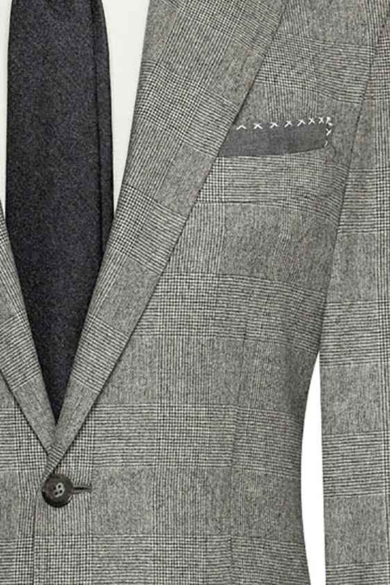 Серый костюм в клетку “Гленчек”