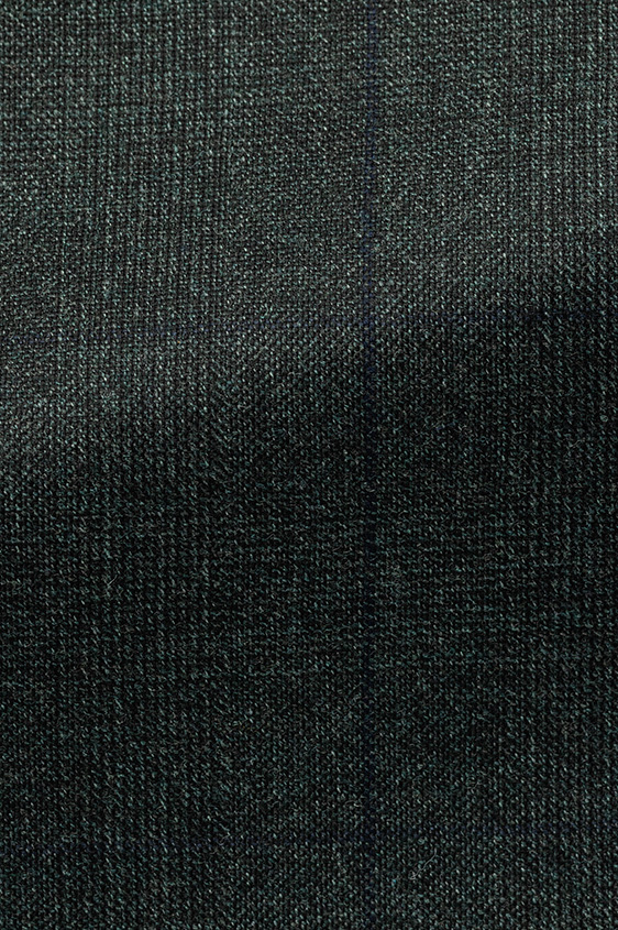 Темно-зеленый костюм в клетку