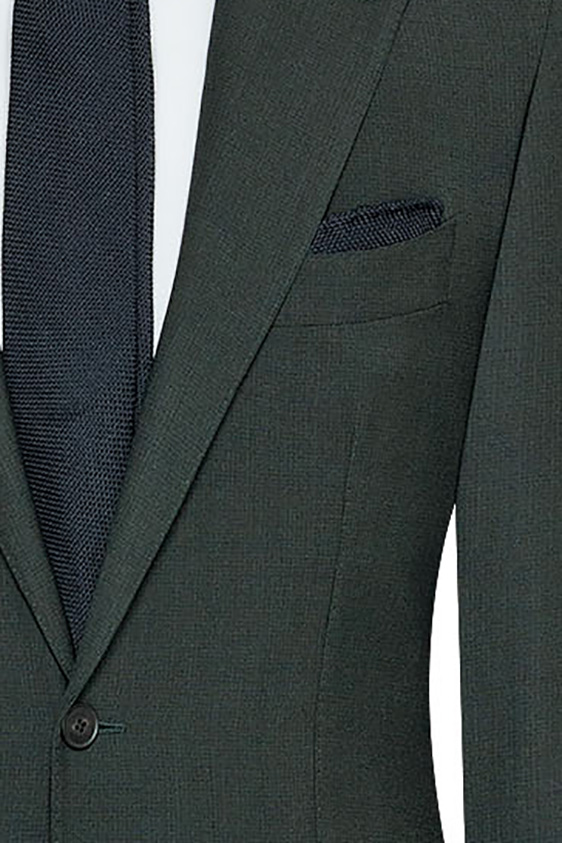 Темно-зеленый костюм с эффектом “стрейч”