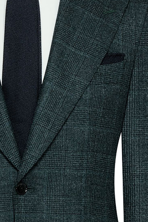 Темно-зеленый костюм в клетку “Гленчек”