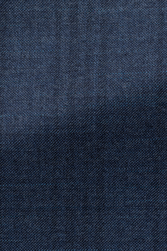 Темно-синий костюм из шерсти и шелка