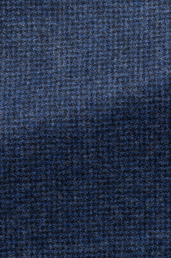 Синий костюм из шерсти и кашемира