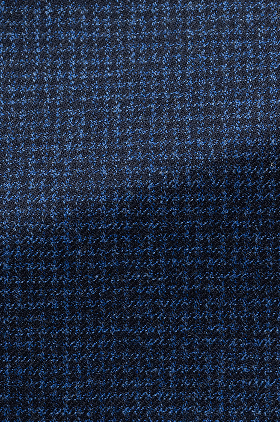 Синий костюм из шерсти