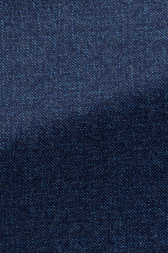 Синий костюм из шерсти