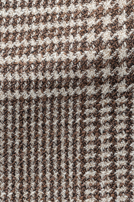 Бежево-коричневый пиджак в клетку “Гленчек”