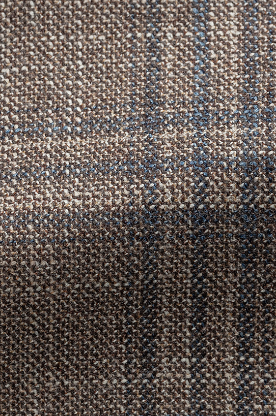 Коричневый пиджак в крупную клетку