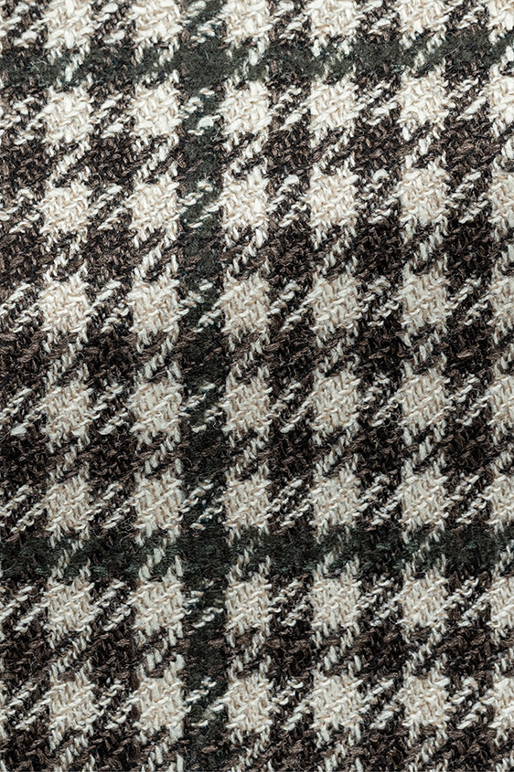 Бежево-коричневый пиджак в крупную клетку