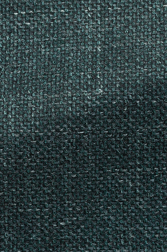 Темно-зеленый пиджак из шерсти, шелка и льна