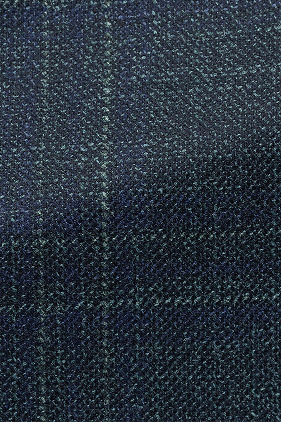 Темно-зеленый пиджак в крупную клетку