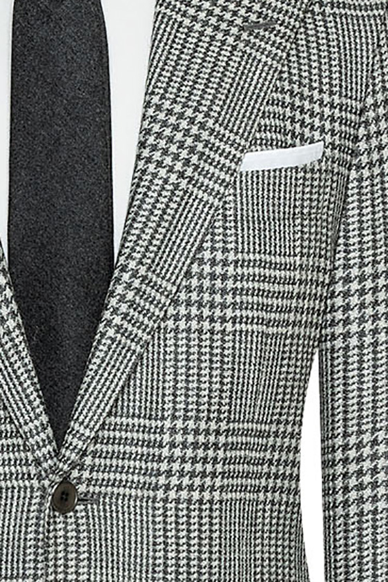 Серый пиджак в клетку “Гленчек”