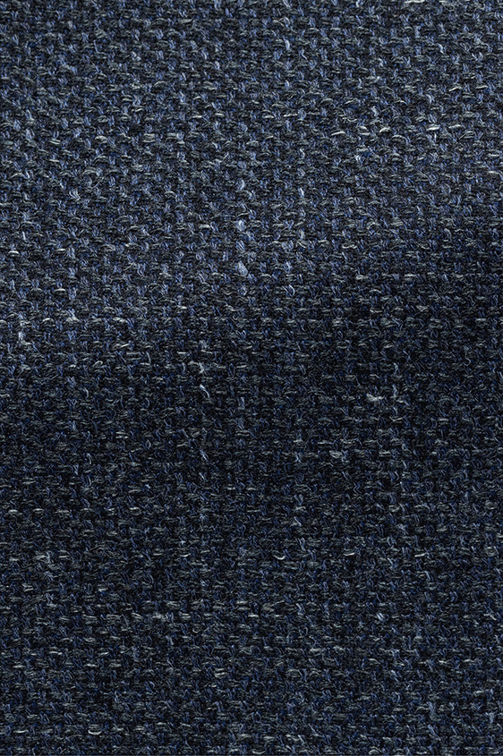 Синий пиджак из шерсти, шелка и льна