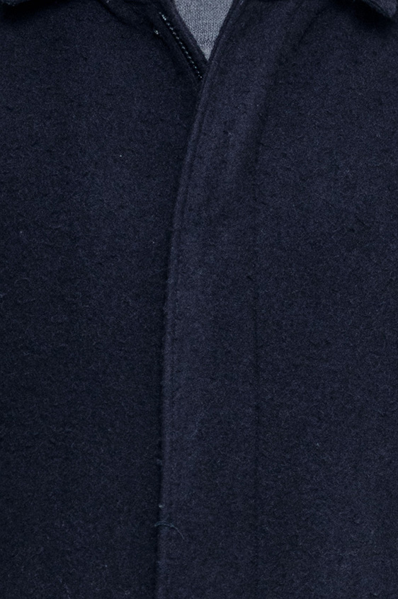 Темно-синее пальто из шерсти казентино